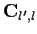 ${\bf C}_{l',l}$