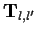 ${\bf T}_{l,l'}$